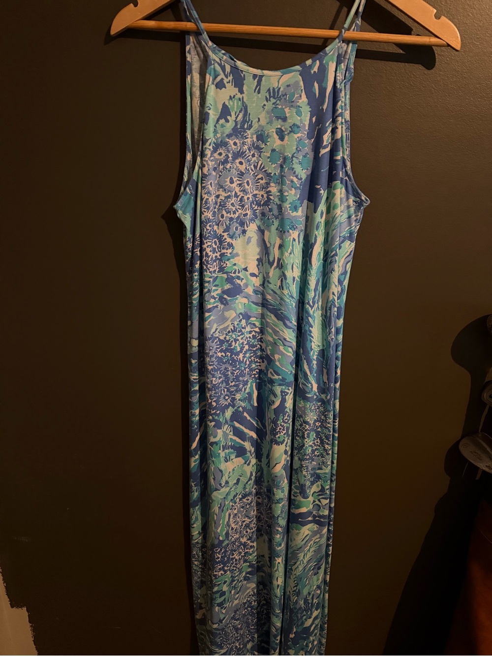 Lilly Pulitzer Blue and Aqua Printed Top